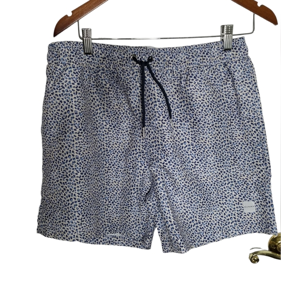 Allfenix Other - NWT Allfenix Melbourne  Australia  Swim Shorts Blue Micro Leopard  Size XL